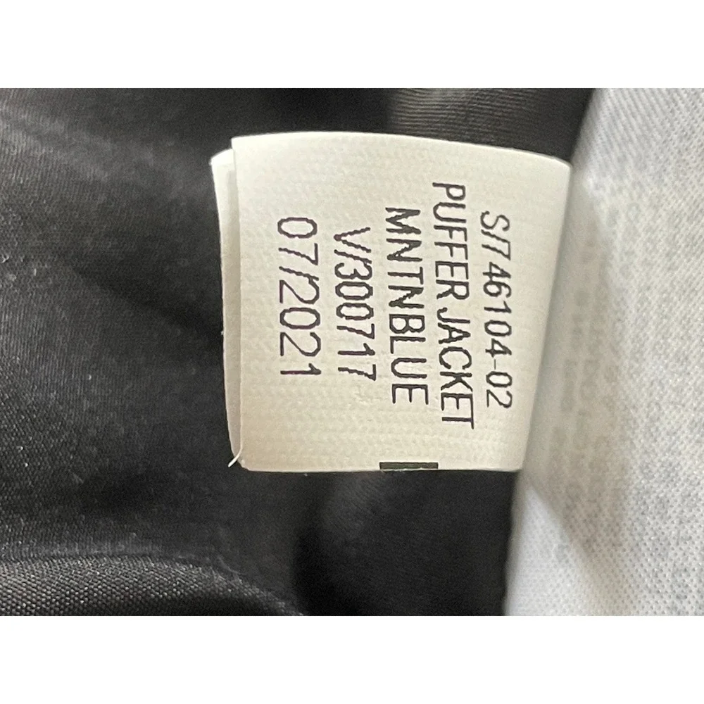 Banana Republic Puffer Jacket Mens Medium Blue‎ Down Water Resistant 461042 Gorp